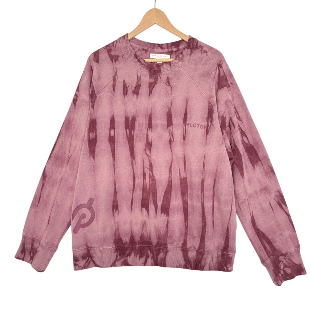 Spiritual Gangster X Peloton Tie Dye Sweatshirt Pullover Crew Neck Cotton XL‎